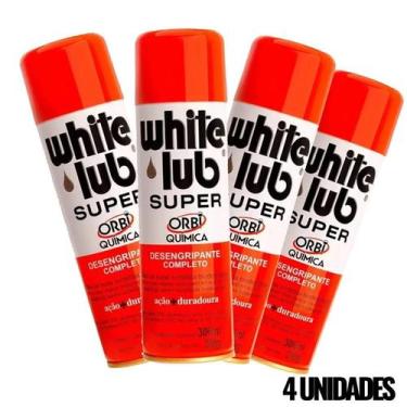 Imagem de Desengripante Spray 300 ML 4 Unidades WHITE LUB - White Lube