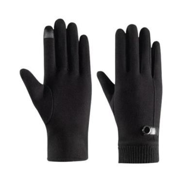 Imagem de Luvas Masculinas De Inverno Com Tela Sensível Ao Toque, Forradas De Ve