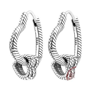 Imagem de Brincos De Argola Femininos Em Prata Esterlina 925 Com Estrela, Coraçã