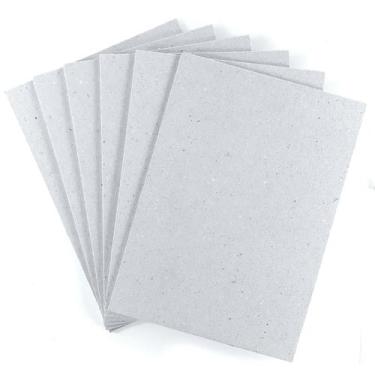 Imagem de 50 Placas Papel Papelão Paraná Cinza Tipo Holler 31 X 44cm - Gráfica U