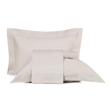 Imagem de Jogo de Cama Casal Altenburg Bordados em Cetim 300 Fios Cerclê Branco