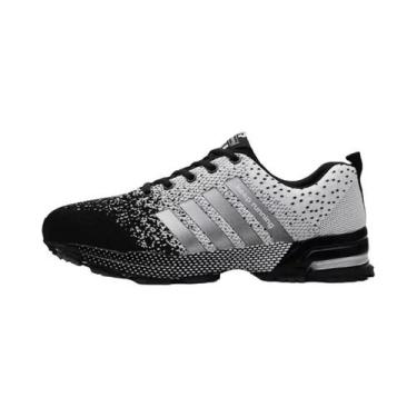 Imagem de Tênis Casuais Masculinos Em Malha Para Corrida, Solado Macio Antiderra