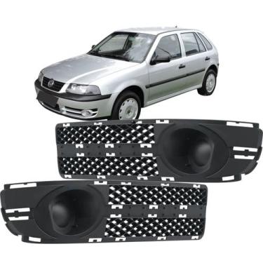 Imagem de Grade Parachoque Gol G3 GIII 2003 2004 2005 Fase 2 Sem Furo de Milha -