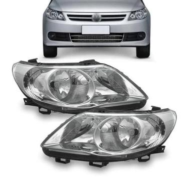 Imagem de Par farol voyage g5 gol saveiro 2009 10 11 2012 foco duplo - BBS ZEENE