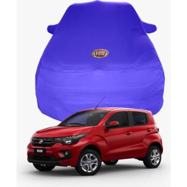 Imagem de Capa de Carro Fiat Mobi Tecido  Lycra Premium - Cadilhe Capas, Azul Ro