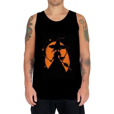 Imagem de Camiseta Regata Bruxa Halloween Laranja Festa 6 - Kasubeck Store®, GG