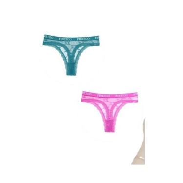 Imagem de Conjunto De 3 Peças De Tanga De Renda Feminina, Lingerie Floral Sexy C