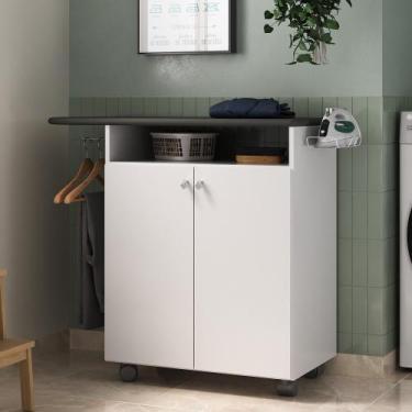 Imagem de Tábua de Passar Roupa com Armário Multiuso Cabideiro - Inove