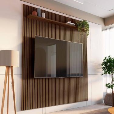 Imagem de Painel para TV até 72 Polegadas 100% MDF 185,5cmx250cm Aloe CabeCasa MadeiraOriginals C...
