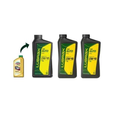 Imagem de Kit 3 Óleo Motor 15W40 Semi-Sintético Lubrax SL 1L - PETROBRAS - 352