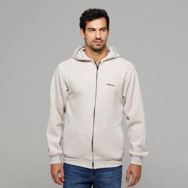 Imagem de Moletom Masculino Capuz Aberto Ziper VLCS Cinza-Masculino