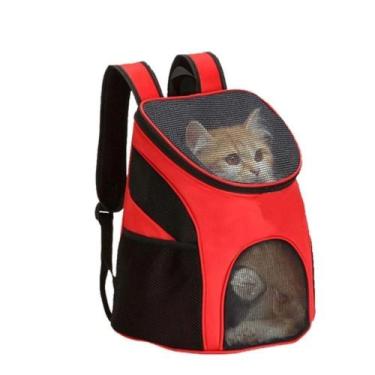 Imagem de Mochila Caes Bolsa Gatos Passeio Pet Dog Bag Viagem Canguru Cachorros 