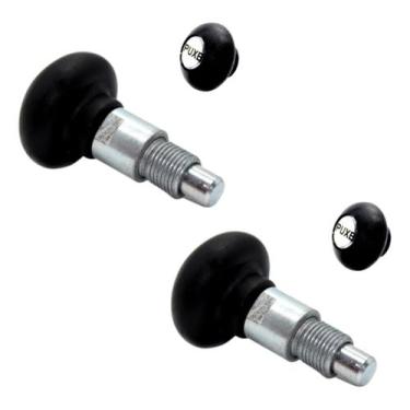 Imagem de Kit 2 Puxador Com Molas Esférica 2 Corpos 5/16 Preto - Emar