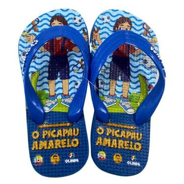 Imagem de Chinelo Sitio Do Pica-pau Amarelo Olinda Pedrinho Leve Macio, Azul, 31