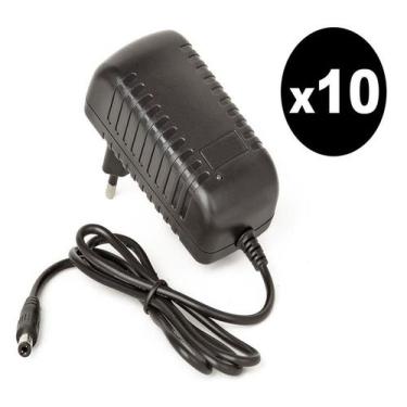 Imagem de Kit 10 Fontes 12v 3a 3000ma P4 Estável Bivolt Pronta Entrega - Hackz