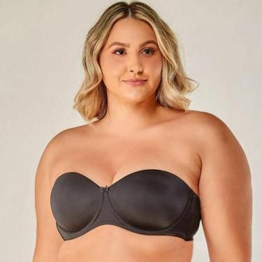 Imagem de Sutiã Alças Removíveis Vi Lingerie 310736 Base Estruturada, Preto, 50