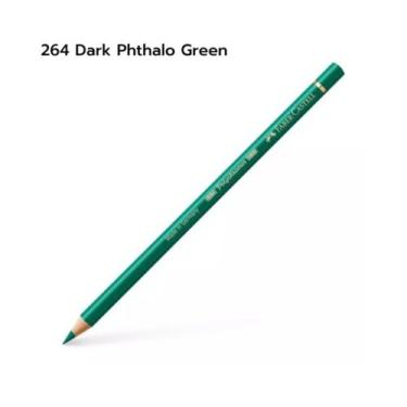 Imagem de Lápis de Cor Faber Castell Polychromos Avulso, 264 Dark Phthalo Green
