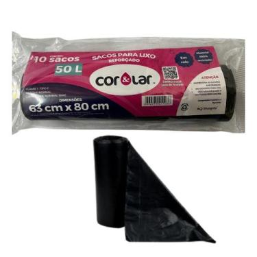 Imagem de Saco p/lixo 50l rolo cor&lar c/10