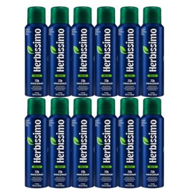 Imagem de Kit 12 Desodorante Herbíssimo Care Masculino Blue Ice 150ml - Dana