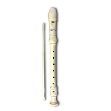 Imagem de Flauta Doce Soprano Barroca Spring SG-FLB - Cor Marfim