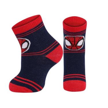 Imagem de Meia Infantil Cano Medio Marvel Spidey Lupo Cor:MarinhoTamanho:16-23, 