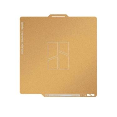 Imagem de Placa PEI Texturizada Bambu Lab 256 mm Gold, Para Impressora 3D, FAP00