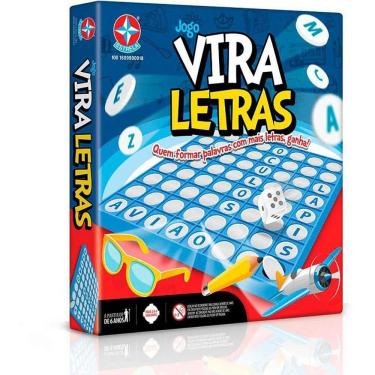 Imagem de Jogo Educativo Vira Letras Formação de Palavras para 2 a 4 Jogadores a Partir de 5 Anos Estrela