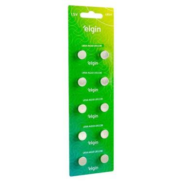 Imagem de 10 Baterias Alcalinas Ag10 Lr1130 Lr54 Elgin F108