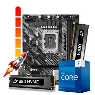 Imagem de Kit Upgrade Processador Intel® Core™ i7 14700F + Placa Mãe B760M + Memória 32GB DDR4 + 1TB SSD M.2