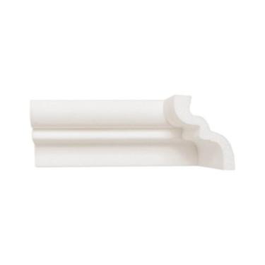 Imagem de Rodateto de Poliestireno 8CMX65MM Liso 2,0 Metro Linear Branco Graddus