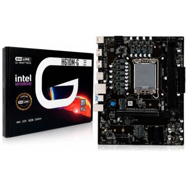 Imagem de Placa Mãe H610M-G com Chipset Intel H610 e Suporte DDR4 LGA1700 M.2 NVME USB 3.0 Goline