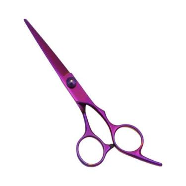 Imagem de Tesoura De Cabeleireiro Azul Em Aço Inoxidável Para Salão E Barbearia,