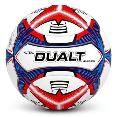 Imagem de Bola Futsal Dualt Liga Paulista Velox Pro 1000, Azul escuro, Vermelho,