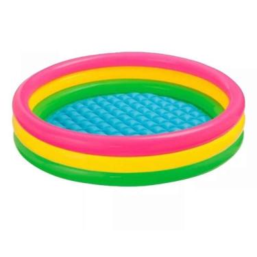 Imagem de Piscina Infantil Redonda Colorida Inflavél 275 Litros Intex