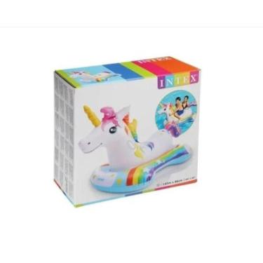 Imagem de Boia Bote Inflável Unicórnio Summer 57552 Intex
