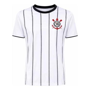 Imagem de Camiseta corinthians scc povo infantil branco braziline -, Branco, 12