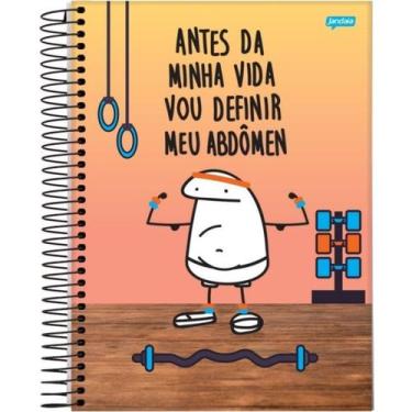 Imagem de Caderno 1 Matéria Frases Divertidas Academia Espiral Jandaia