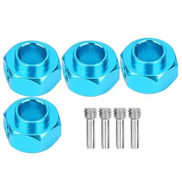 Imagem de Conector RC Hex, Conector RC Hex para Ampliação do Cubo, com Parafuso Fixo para Modificação e Atualização dos Amantes de Carros Modelo RC Traxxas / TRX4 1/10 Profissionais de carros modelo(azul)