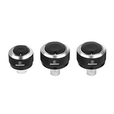 Imagem de 3 peças de substituição de botão de controle de condição de ar para carro de alumínio para 5 MK5 2005-2009 MK5 2005-2010 B6 2005-2010