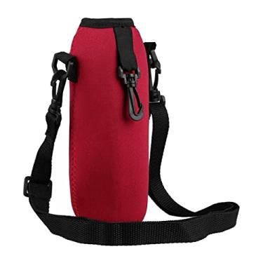 Imagem de Amagogo Porta-garrafa de água, Bolsa de Suporte para Garrafa de água Isolada Portátil de Neoprene com Alça Ajustável para Camping