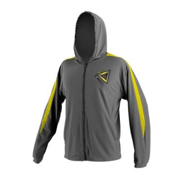 Imagem de O'Neill Wetsuits Moletom masculino 24/7 Tech de manga comprida com zíper, metal/amarelo, grande