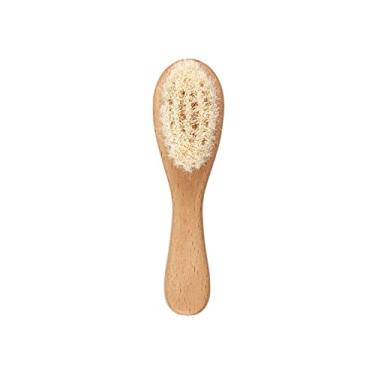 Imagem de jinyi2016SHOP Pente de cabelo de lã natural para crianças meninos e meninas escova de massagem de cabelo de madeira pente de cabeça infantil escova de banho portátil para crianças pentes para mulheres (cor: A)