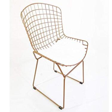 Imagem de Cadeira BERTOIA cobre assento branco - Poltronas do Sul