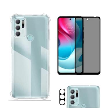 Imagem de Kit Capa Capinha Compatível Com Motorola Moto G60s + Película 9D Privacidade + Película de Proteção de Câmera - (C7)