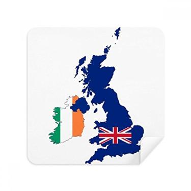 Imagem de Mapa da Grã-Bretanha, bandeira da Irlanda, País do Reino Unido, pano de limpeza, tecido de camurça, 2 unidades