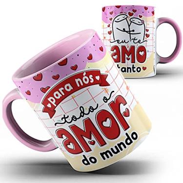 Imagem de Caneca rosa Flork Namorados Todo amor do mundo 1