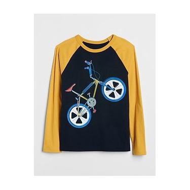 Imagem de Camiseta gap Infantil Bike Manga Longa Masculino