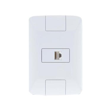 Imagem de Tomada Para Telefone Rj11 Aria Branco - Tramontina