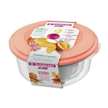 Imagem de Conjunto De Potes Sanremo 4 Peças