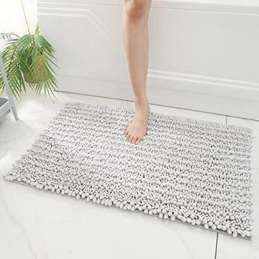 Imagem de Tapete de banho de microfibra absorvente de água antiderrapante tapete de banheiro para sala de estar tapete de chão para Tapete De Banheiro,I,400MMx600MM